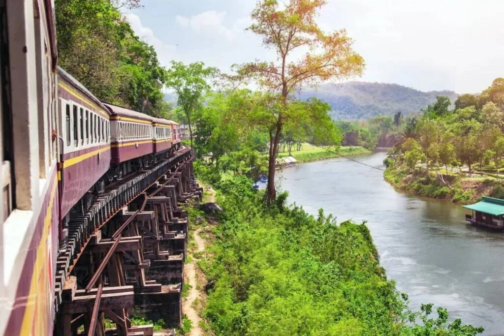 Riding the Death Railway in Kanchanaburi Thailand